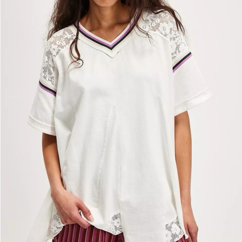 Free People Knockout Top in Ivory Combo
